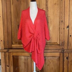 H.P 🧚‍♂️CORAL ONE SIZE KNITTED CARDIGAN/ WRAP/ KIMONO